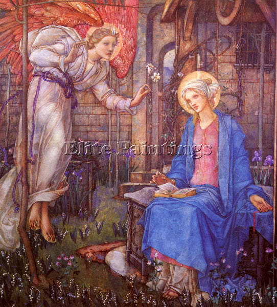AMERICAN FRAMPTON EDWARD REGINALD THE ANNUNCIATION ARTIST PAINTING REPRODUCTION - Oil Paintings Gallery Repro