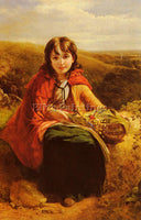 AMERICAN FRANCIS JOHN DEFFETT RED RIDING HOOD ARTIST PAINTING REPRODUCTION OIL - Oil Paintings Gallery Repro