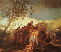 FRANCISCO DE GOYA BLIND MAN PLAYING THE GUITAR ARTIST PAINTING REPRODUCTION OIL