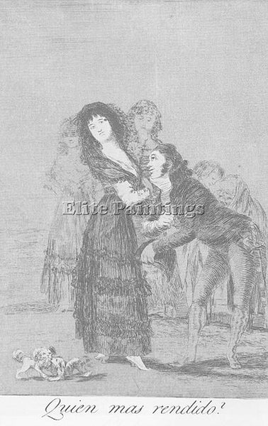 FRANCISCO DE GOYA CAPRICHOS PLATE27 ARTIST PAINTING REPRODUCTION HANDMADE OIL