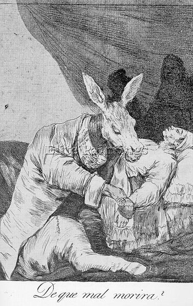 FRANCISCO DE GOYA CAPRICHOS PLATE40 ARTIST PAINTING REPRODUCTION HANDMADE OIL