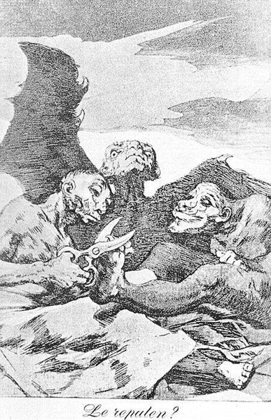 FRANCISCO DE GOYA CAPRICHOS PLATE51 ARTIST PAINTING REPRODUCTION HANDMADE OIL