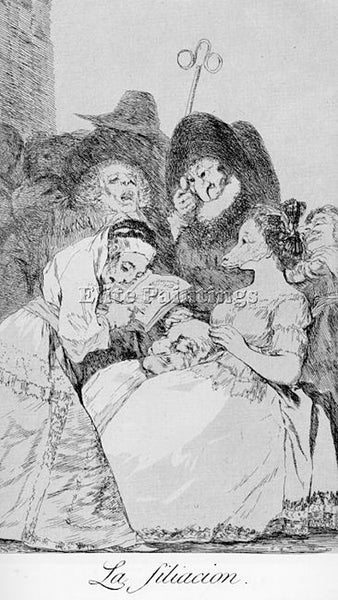 FRANCISCO DE GOYA CAPRICHOS PLATE57 ARTIST PAINTING REPRODUCTION HANDMADE OIL