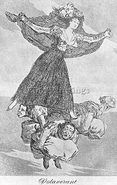 FRANCISCO DE GOYA CAPRICHOS PLATE61 ARTIST PAINTING REPRODUCTION HANDMADE OIL