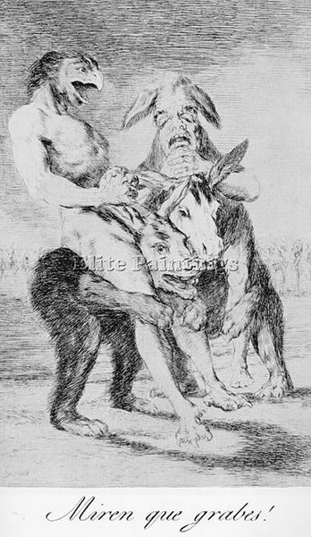 FRANCISCO DE GOYA CAPRICHOS PLATE63 ARTIST PAINTING REPRODUCTION HANDMADE OIL