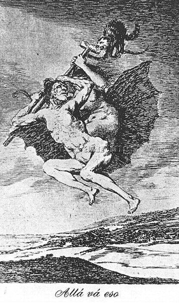 FRANCISCO DE GOYA CAPRICHOS PLATE66 ARTIST PAINTING REPRODUCTION HANDMADE OIL