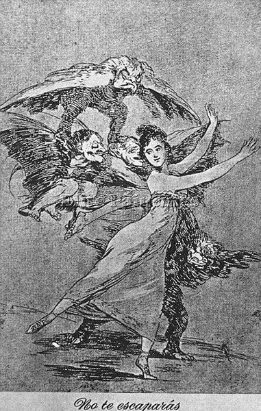FRANCISCO DE GOYA CAPRICHOS PLATE72 ARTIST PAINTING REPRODUCTION HANDMADE OIL