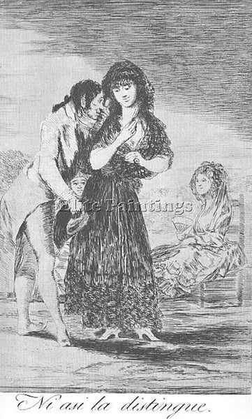 FRANCISCO DE GOYA CAPRICHOS PLATE7 ARTIST PAINTING REPRODUCTION HANDMADE OIL ART