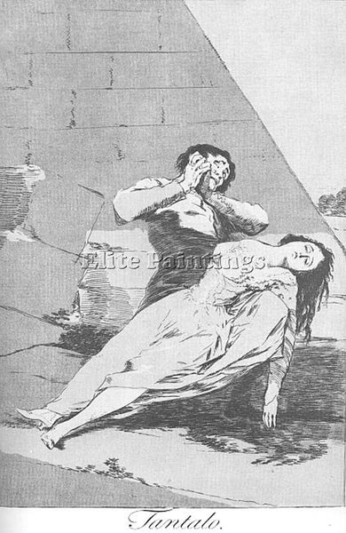 FRANCISCO DE GOYA CAPRICHOS PLATE9 ARTIST PAINTING REPRODUCTION HANDMADE OIL ART