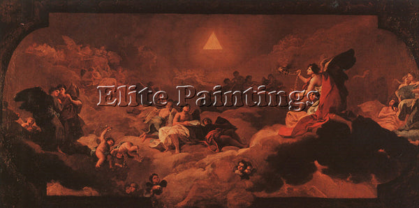 FRANCISCO DE GOYA THE ADORATION OF THE NAME OF THE LORD ARTIST PAINTING HANDMADE