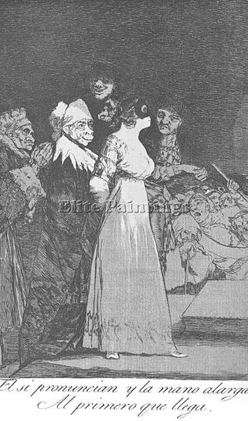 FRANCISCO DE GOYA CAP2 ARTIST PAINTING REPRODUCTION HANDMADE CANVAS REPRO WALL