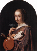 FRANS VAN MIERIS PICTURA AN ALLEGORY OF PAINTING ARTIST PAINTING HANDMADE CANVAS