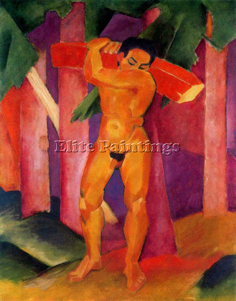FRANZ MARC FMARC8 ARTIST PAINTING REPRODUCTION HANDMADE CANVAS REPRO WALL DECO