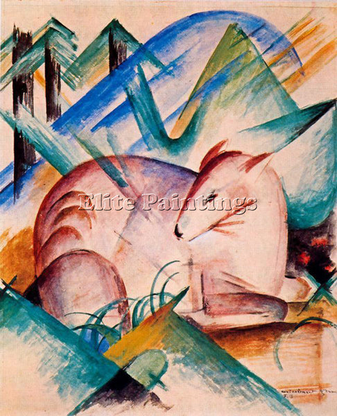 FRANZ MARC FMARC9 ARTIST PAINTING REPRODUCTION HANDMADE CANVAS REPRO WALL DECO