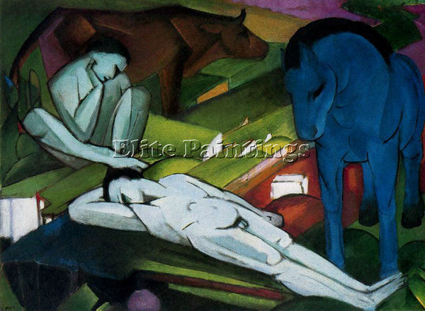 FRANZ MARC FMARC27 ARTIST PAINTING REPRODUCTION HANDMADE CANVAS REPRO WALL DECO