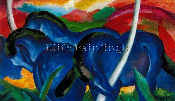 FRANZ MARC FMARC64 ARTIST PAINTING REPRODUCTION HANDMADE CANVAS REPRO WALL DECO