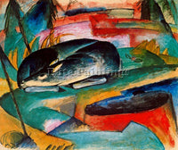 FRANZ MARC FMARC68 ARTIST PAINTING REPRODUCTION HANDMADE CANVAS REPRO WALL DECO