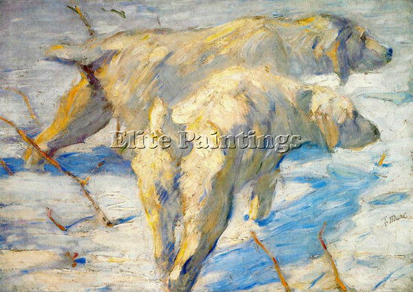 FRANZ MARC FMARC70 ARTIST PAINTING REPRODUCTION HANDMADE CANVAS REPRO WALL DECO