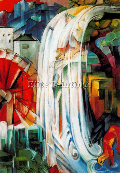 FRANZ MARC FMARC71 ARTIST PAINTING REPRODUCTION HANDMADE CANVAS REPRO WALL DECO
