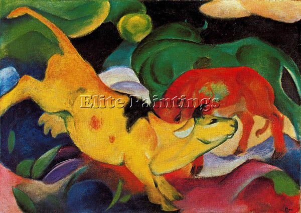 FRANZ MARC FMARC74 ARTIST PAINTING REPRODUCTION HANDMADE CANVAS REPRO WALL DECO