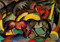 FRANZ MARC FMARC76 ARTIST PAINTING REPRODUCTION HANDMADE CANVAS REPRO WALL DECO