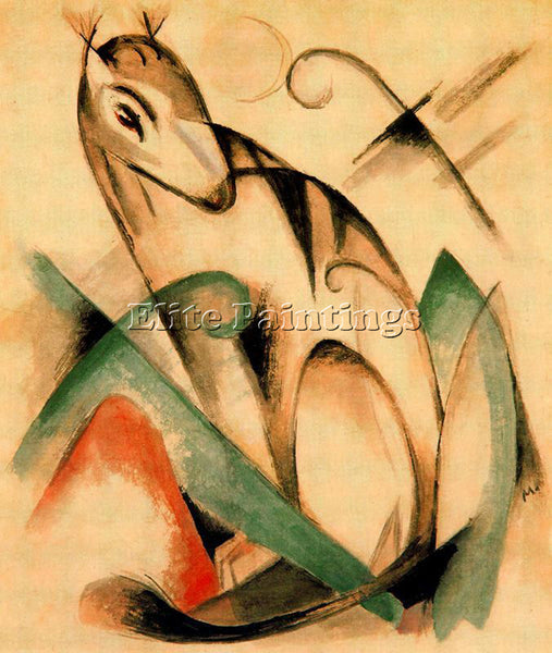 FRANZ MARC FMARC79 ARTIST PAINTING REPRODUCTION HANDMADE CANVAS REPRO WALL DECO