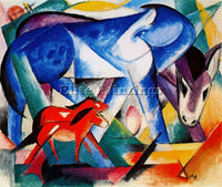 FRANZ MARC FMARC82 ARTIST PAINTING REPRODUCTION HANDMADE CANVAS REPRO WALL DECO