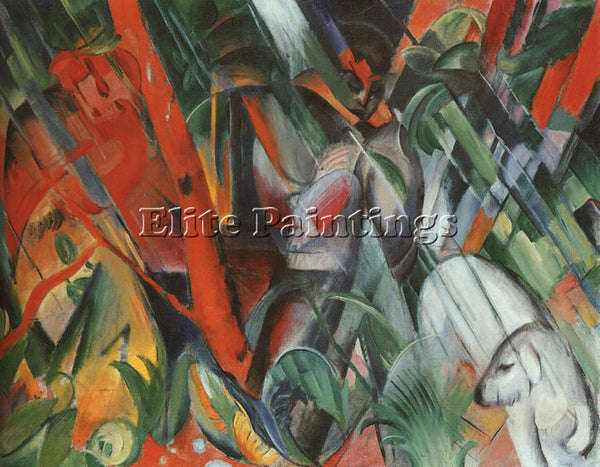 FRANZ MARC FMARC33 ARTIST PAINTING REPRODUCTION HANDMADE CANVAS REPRO WALL DECO