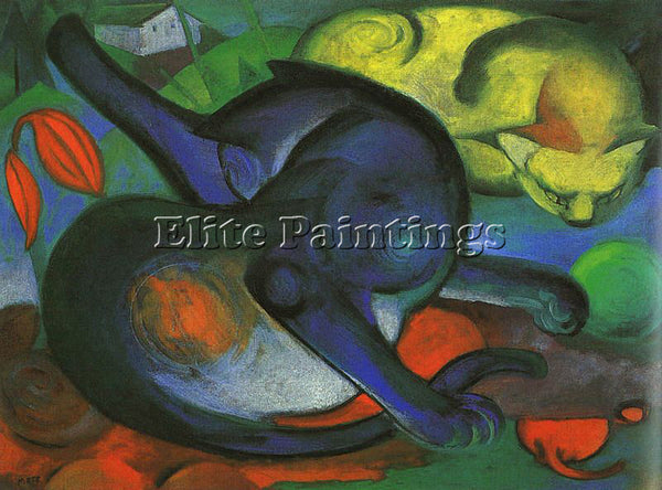 FRANZ MARC FMARC48 ARTIST PAINTING REPRODUCTION HANDMADE CANVAS REPRO WALL DECO