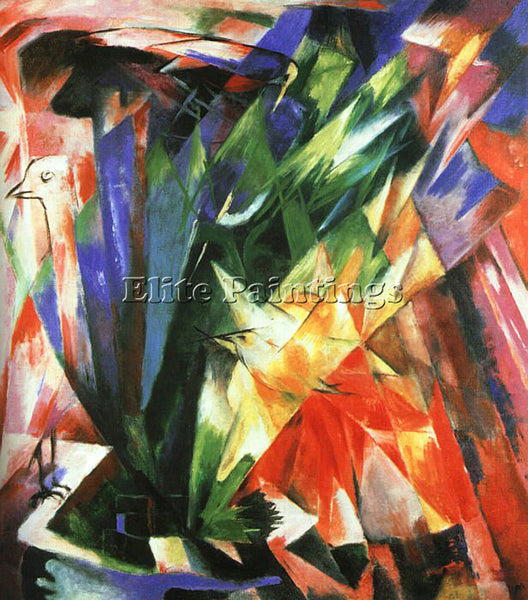 FRANZ MARC FMARC50 ARTIST PAINTING REPRODUCTION HANDMADE CANVAS REPRO WALL DECO