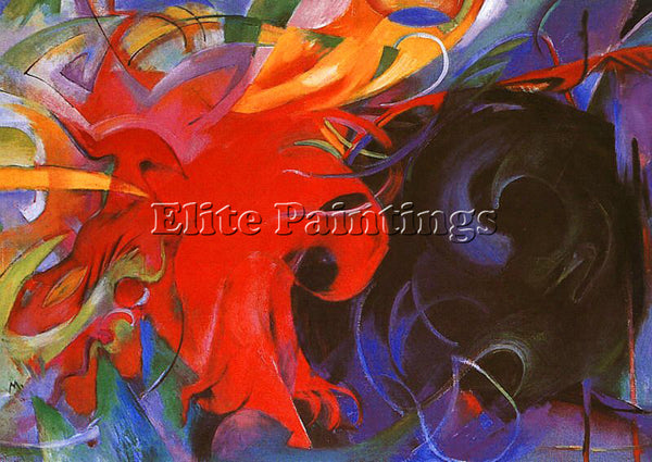 FRANZ MARC FMARC52 ARTIST PAINTING REPRODUCTION HANDMADE CANVAS REPRO WALL DECO