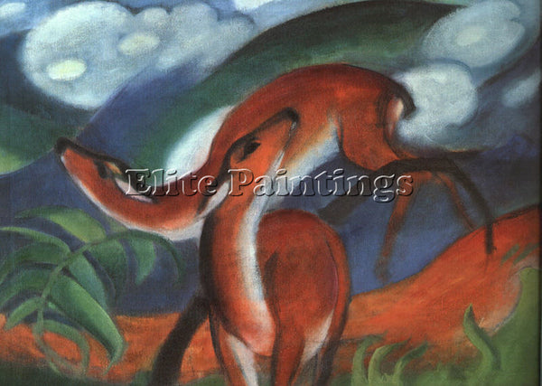 FRANZ MARC FMARC57 ARTIST PAINTING REPRODUCTION HANDMADE CANVAS REPRO WALL DECO