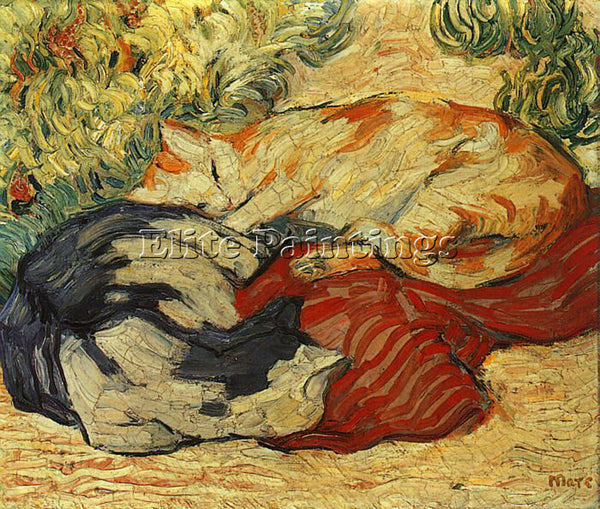 FRANZ MARC FMARC61 ARTIST PAINTING REPRODUCTION HANDMADE CANVAS REPRO WALL DECO
