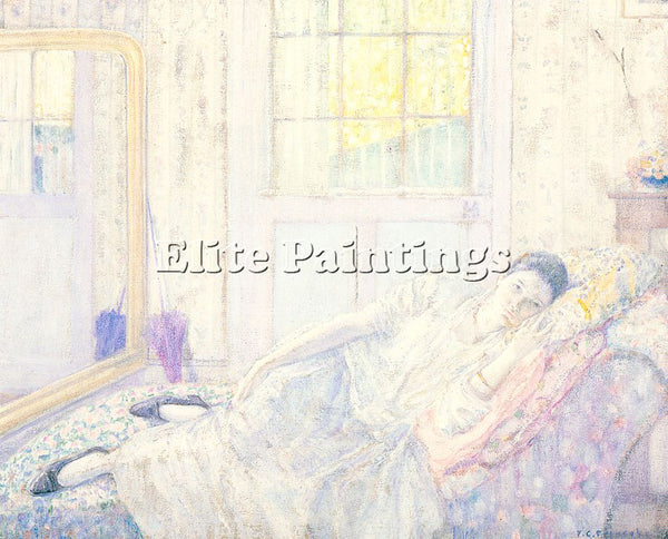 FREDERICK FRIESEKE REST ARTIST PAINTING REPRODUCTION HANDMADE CANVAS REPRO WALL