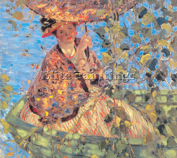 FREDERICK FRIESEKE THROUGH THE VINES ARTIST PAINTING REPRODUCTION HANDMADE OIL