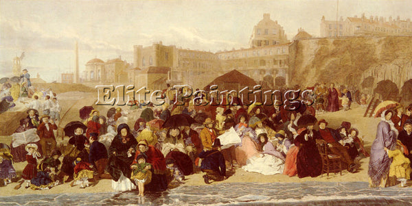 WILLIAM POWELL FRITH LIFE AT THE SEASIDE RAMSGATE SANDS ARTIST PAINTING HANDMADE