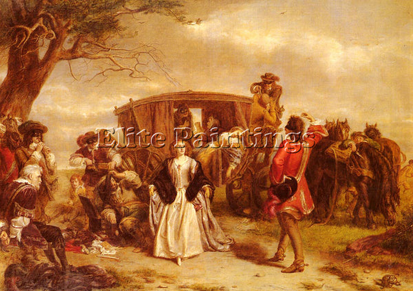 WILLIAM POWELL FRITH POWELL CLAUDE DUVAL ARTIST PAINTING REPRODUCTION HANDMADE