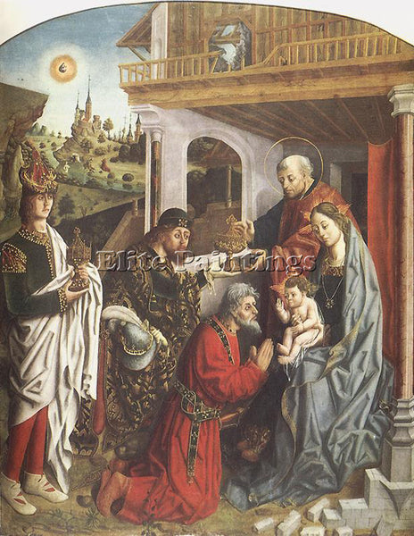 FERNANDO GALLEGO EPIPHANY ARTIST PAINTING REPRODUCTION HANDMADE OIL CANVAS REPRO