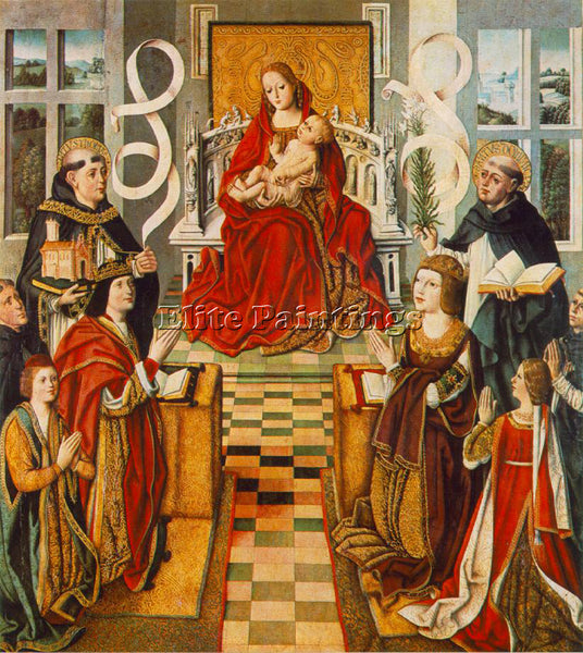 FERNANDO GALLEGO MADONNA OF THE CATHOLIC KINGS ARTIST PAINTING REPRODUCTION OIL