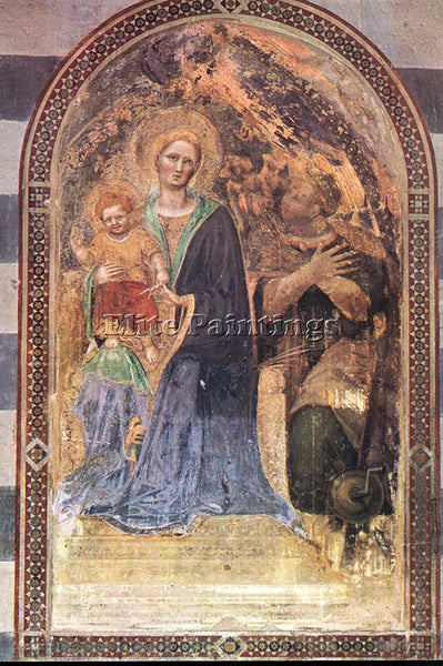 GENTILE DA FABRIANO MADONNA WITH THE CHILD ARTIST PAINTING REPRODUCTION HANDMADE