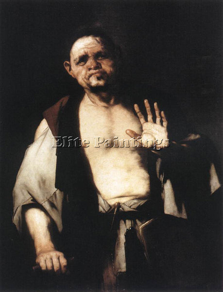 LUCA GIORDANO THE PHILOSOPHER CRATETES ARTIST PAINTING REPRODUCTION HANDMADE OIL