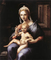 GIULIO ROMANO MADONNA AND CHILD ARTIST PAINTING REPRODUCTION HANDMADE OIL CANVAS