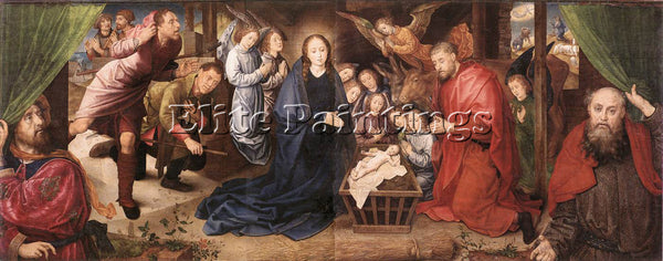 HUGO VAN DER GOES ADORATION OF THE SHEPHERDS ARTIST PAINTING HANDMADE OIL CANVAS