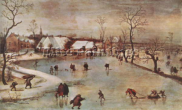 JACOB GRIMMER WINTER ARTIST PAINTING REPRODUCTION HANDMADE OIL CANVAS REPRO WALL