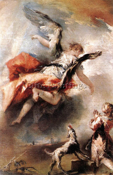 GIOVANNI ANTONIO GUARDI THE ANGEL APPEARS TO TOBIAS ARTIST PAINTING REPRODUCTION