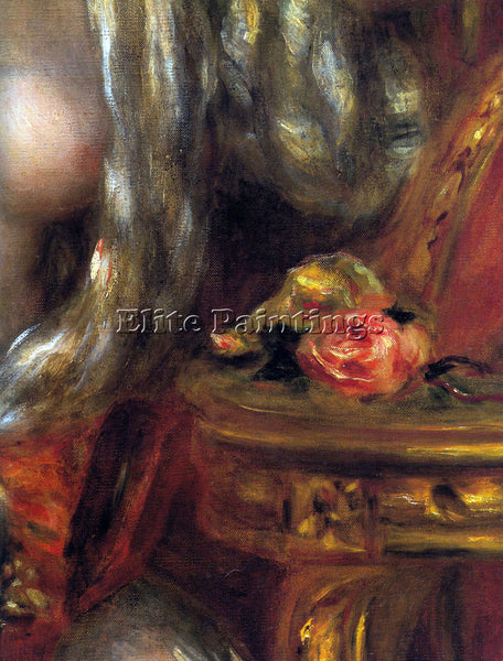 RENOIR GABRIELLE WITH JEWELS DETAIL ARTIST PAINTING REPRODUCTION HANDMADE OIL