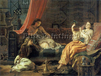 BRITISH GEORGES ANTOINE ROCHEGROSSE THE HAREM ARTIST PAINTING REPRODUCTION OIL