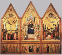 GIOTTO THE STEFANESCHI TRIPTYCH ARTIST PAINTING REPRODUCTION HANDMADE OIL CANVAS