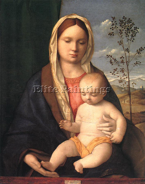 GIOVANNI BELLINI MADONNA AND CHILD ARTIST PAINTING REPRODUCTION HANDMADE OIL ART
