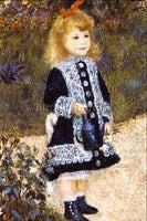 RENOIR GIRL WITH THE WATERING CAN ARTIST PAINTING REPRODUCTION HANDMADE OIL DECO